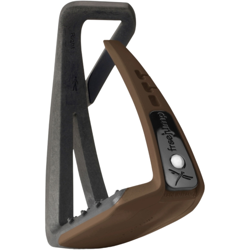 2026 Freejump Soft ' Up Lite Stirrups - Black / Choco